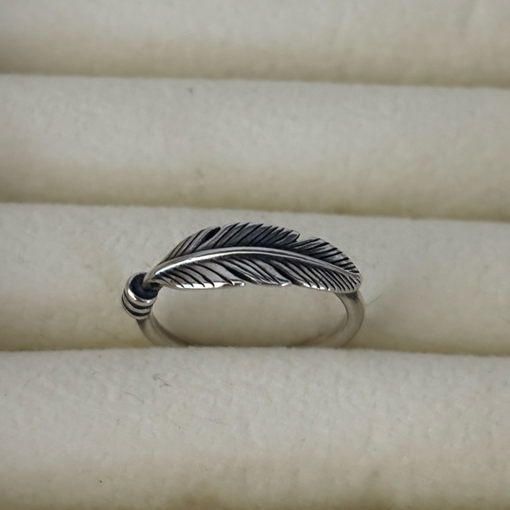 James Avery Silver Feather Ring